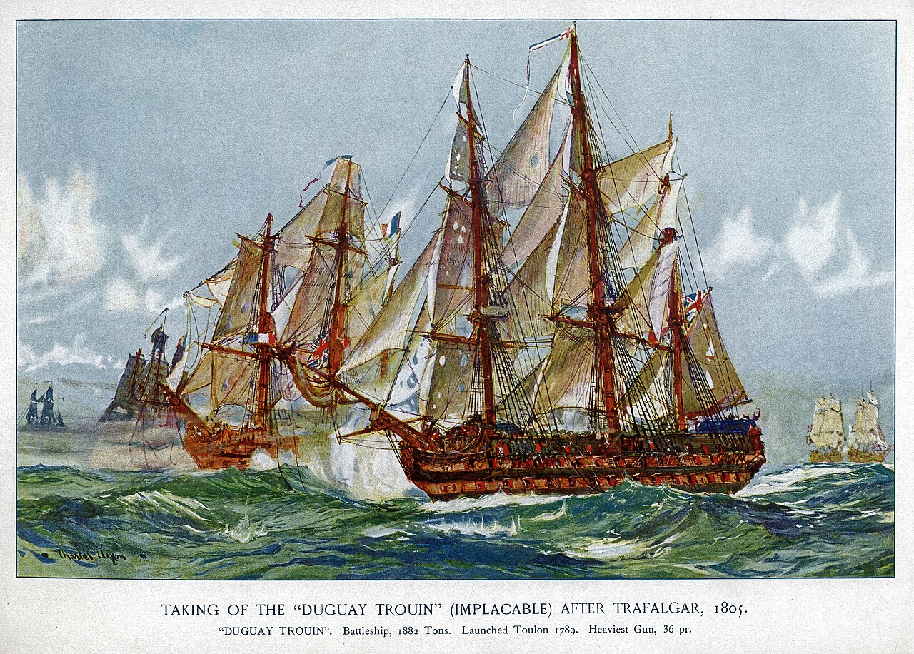 Charles_Edward_Dixon_Duguay_Trouin_1789_HMS_Implacable_Battle_of_Cape_Ortegal_Trafalgar